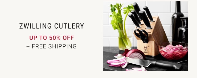 Zwilling Cutlery Up to 50% off + free Shipping