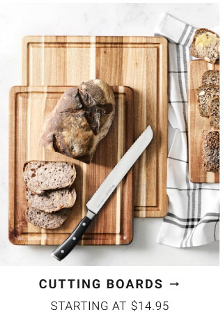 Cutting Boards starting at $14.95