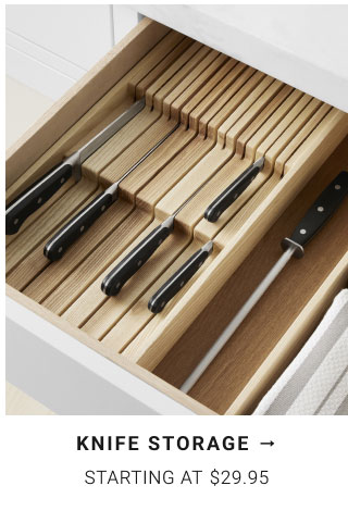 Knife Storage starting at $29.95