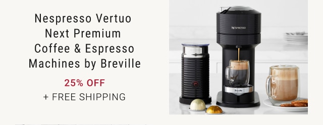 Nespresso Vertuo Next Premium Coffee & Espresso Machines by Breville - 25% off + Free Shipping