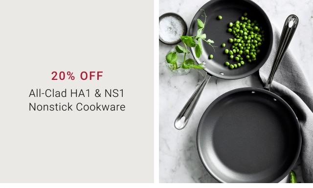 20% off - All-Clad HA1 & NS1 Nonstick Cookware