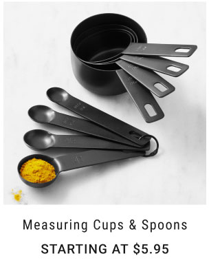 Measuring Cups & Spoons Starting at $5.95