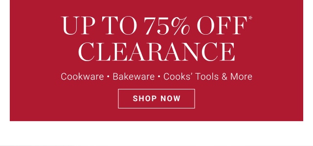 up to 75% off clearance - shop now