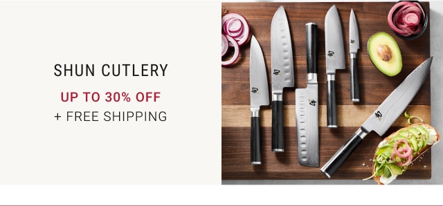 Shun Cutlery - up to 30% off + Free Shipping