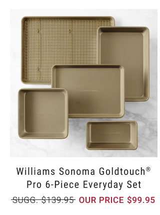 Williams Sonoma Goldtouch® Pro 6-Piece Everyday Set our price $99.95