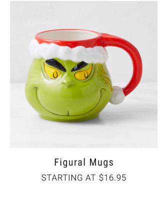 Figural Mugs Starting at $16.95