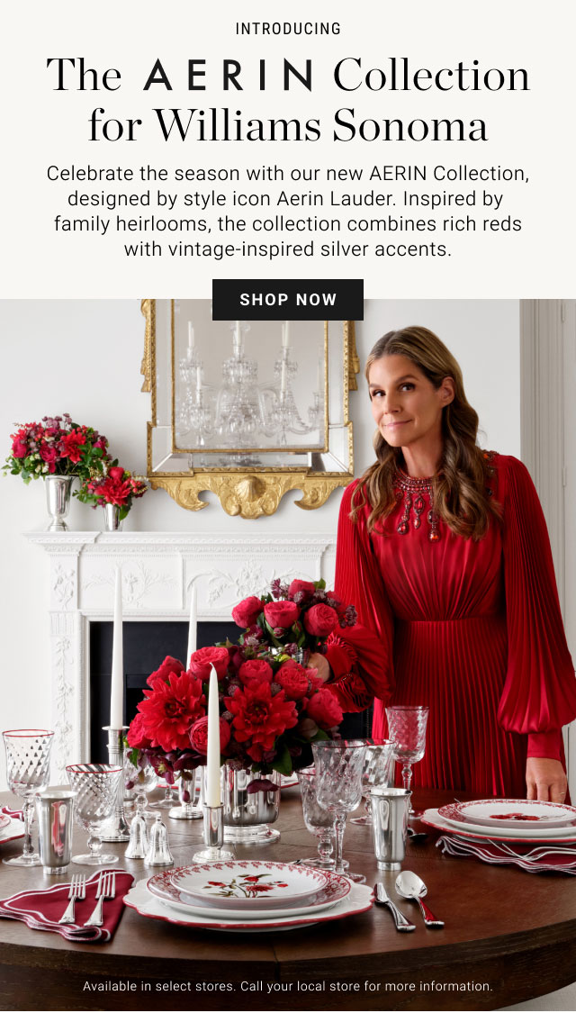 Introducing - The AERIN Collection for Williams Sonoma - SHOP NOW