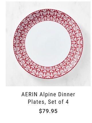 AERIN Alpine Dinner Plates, Set of 4 $79.95