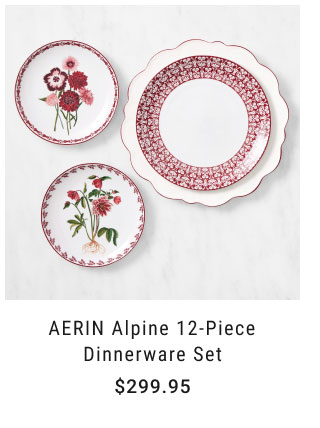 AERIN Alpine 12-Piece Dinnerware Set $299.95