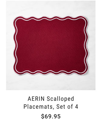 AERIN Scalloped Placemats, Set of 4 $69.95