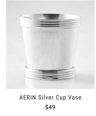 AERIN Silver Cup Vase $49