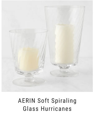 AERIN Soft Spiraling Glass Hurricanes