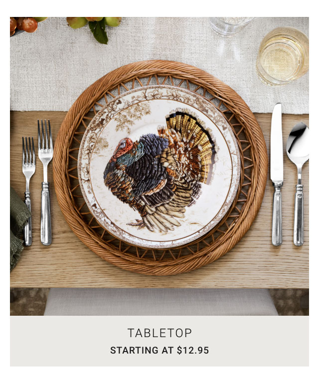 Tabletop Starting at $12.95