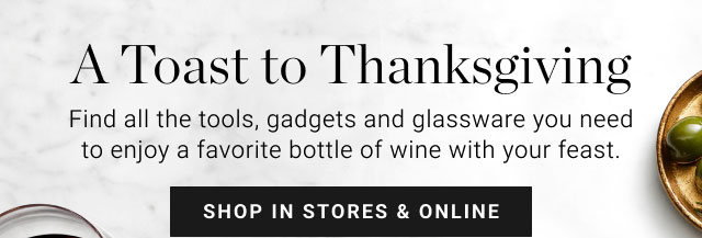 A toast to Thanksgiving - Shop in stores & online