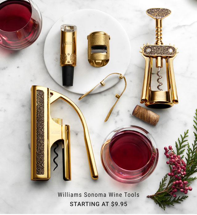 Williams Sonoma Wine Tools Starting at $9.95