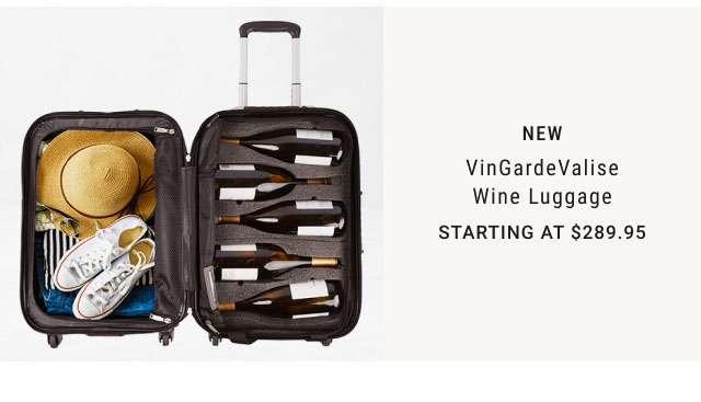 New VinGardeValise Wine Luggage starting at $289.95