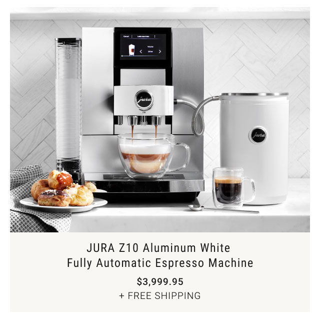 JURA Z10 Aluminum White Fully Automatic Espresso Machine $3,999.95 + Free shipping