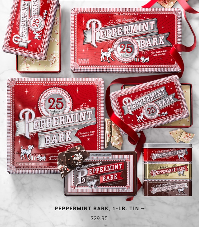 Peppermint Bark peppermint bark, 1-lb. tin - $29.95