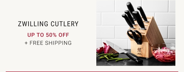 Zwilling Cutlery - Up to 50% Off + Free Shipping