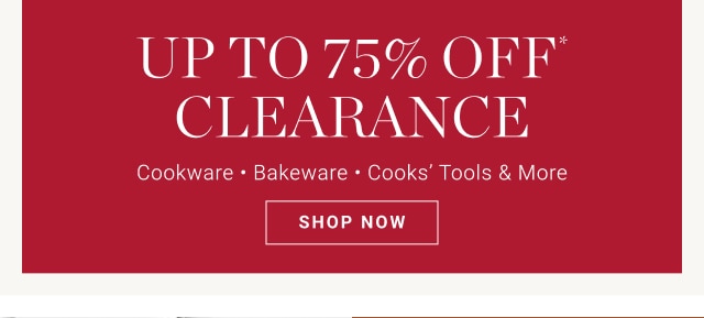 up to 75% off clearance - shop now