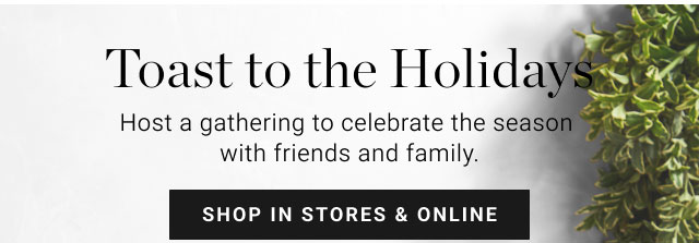 Toast to the Holidays - Shop in stores & online