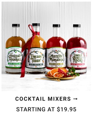 Cocktail Mixers Starting at $19.95