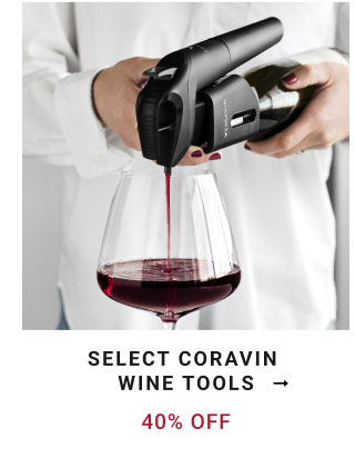 Select Coravin Wine Tools 40% off