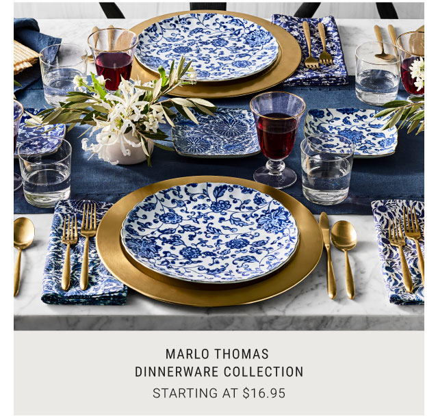 Marlo Thomas Dinnerware Collection Starting at $16.95