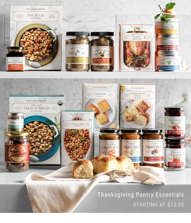 Thanksgiving Pantry Essentials starting at $12.95