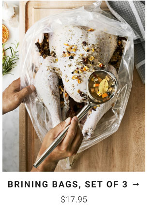 Brining Bags, Set of 3 our price $17.95