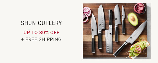 Shun Cutlery Up to 30% Off + Free Shipping
