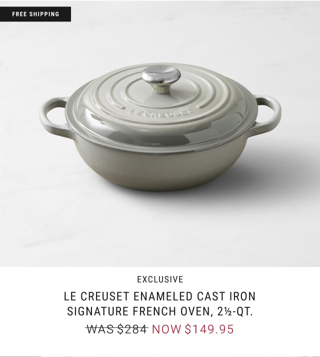Exclusive - Le Creuset Enameled Cast Iron Signature French Oven, 2½-Qt. now $149.95