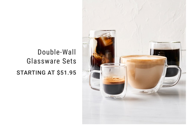 Double-Wall Glassware Sets - Starting at $51.95