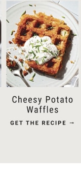 Cheesy Potato Waffles - get the recipe