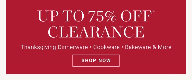 up to 75% off clearance - shop now