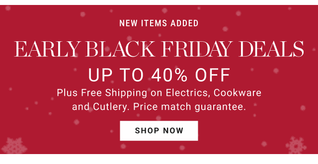 New items added - EARLY Black Friday Deals Up To 40% off - Shop now