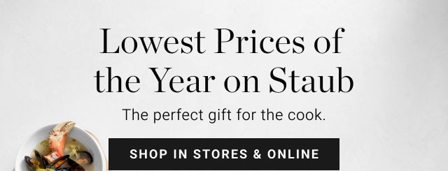 Lowest Prices of the year on staub - Shop in stores & online
