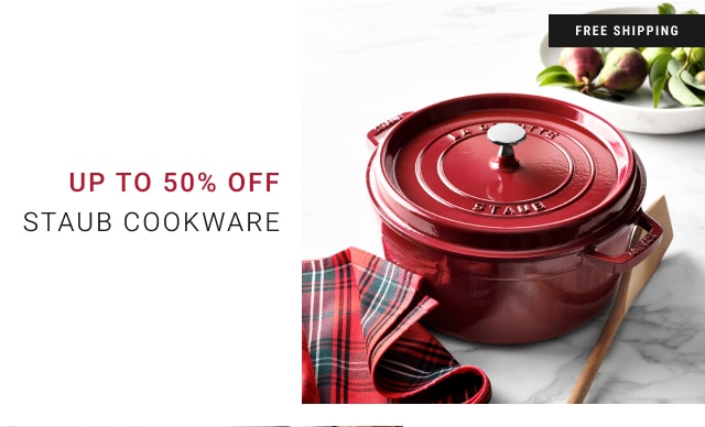 up to 50% off staub cookware