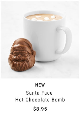 New Santa Face Hot Chocolate Bomb $8.95