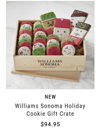 NEW Williams Sonoma Holiday Cookie Gift Crate $94.95