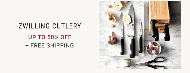 Zwilling Cutlery up to 50% off + free Shipping