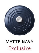 MATTE NAVY. Exclusive.