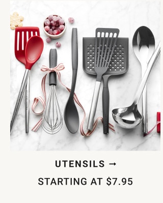 Utensils. Starting at $7.95.