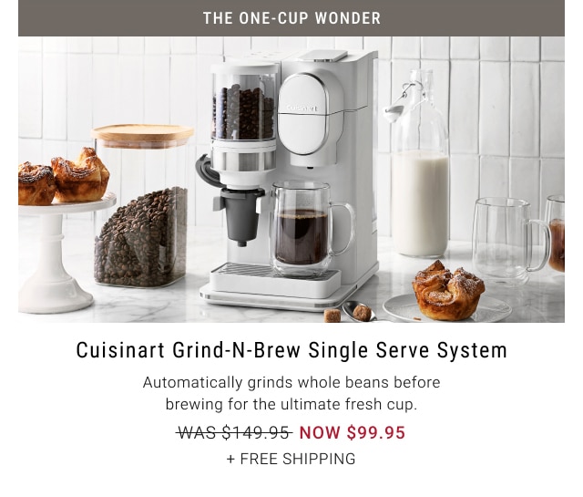 Cuisinart Grind-N-Brew Single Serve System - $99.95 + Free shipping + $200 Off Select Philips Espresso Machines starts today