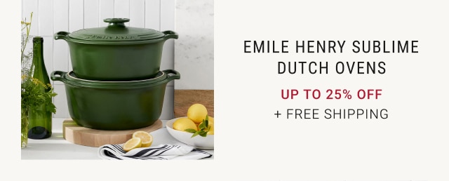 Emile Henry Sublime Dutch Ovens - Up to 25% Off + Free SHipping