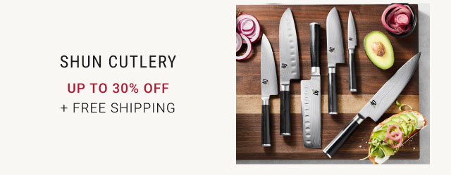 Shun Cutlery up to 30% off + free Shipping