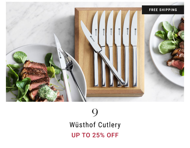 9 Wüsthof Cutlery up to 25% OFF