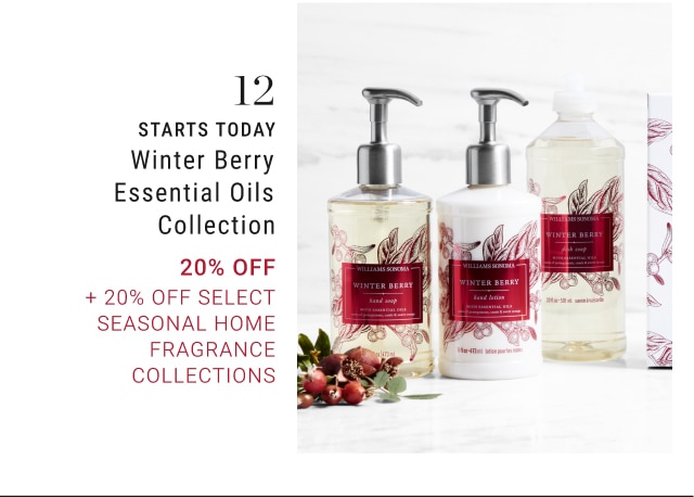 12 Winter Berry Essential Oils Collection 20% off + 20% Off Select Seasonal Home Fragrance Collections