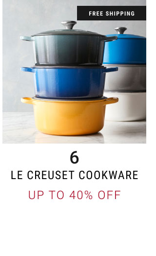 Le Creuset Cookware - up to 40% off