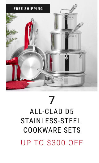 All-Clad d5 Stainless-Steel Cookware Sets - up to $300 off